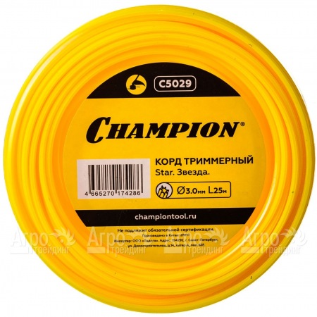 Корд триммерный Champion Star 3.0мм, 25м (звезда)  в Краснодаре