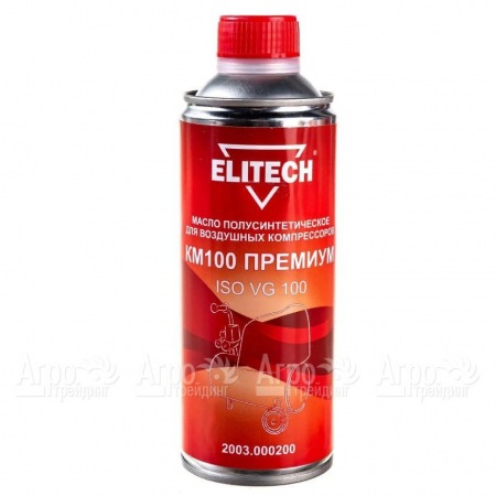 Масло полусинтетическое Elitech КМ100 2003.000200 ISO 100 0.45 л для воздушных компрессоров  в Краснодаре