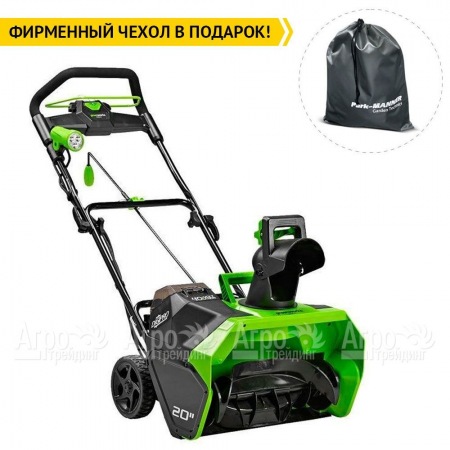 Снегоуборщик аккумуляторный GreenWorks GD40STK5 5 Ач в Краснодаре