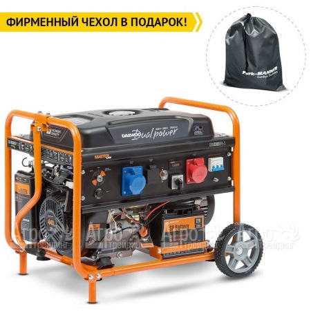 Бензогенератор Daewoo GDA 8500 DPE-3 DUAL POWER 220-380 7 кВт в Краснодаре