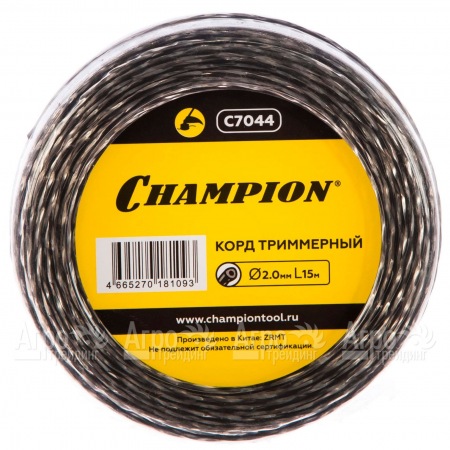 Корд триммерный Champion Tri-twist 2.0мм, 15м (витой треугольник)  в Краснодаре