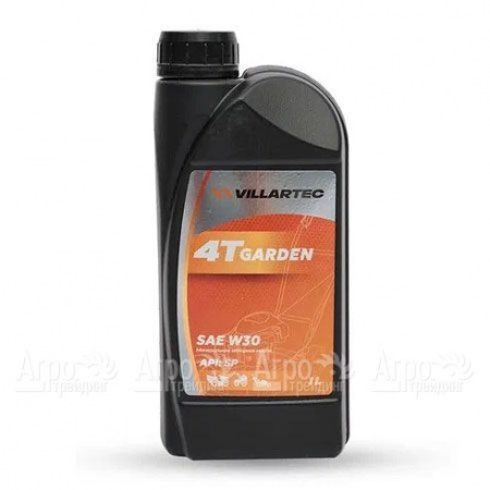 Масло моторное летнее Villartec 5098410000 4T Garden SAE W-30, 1 л для 4-х тактных двигателей в Краснодаре